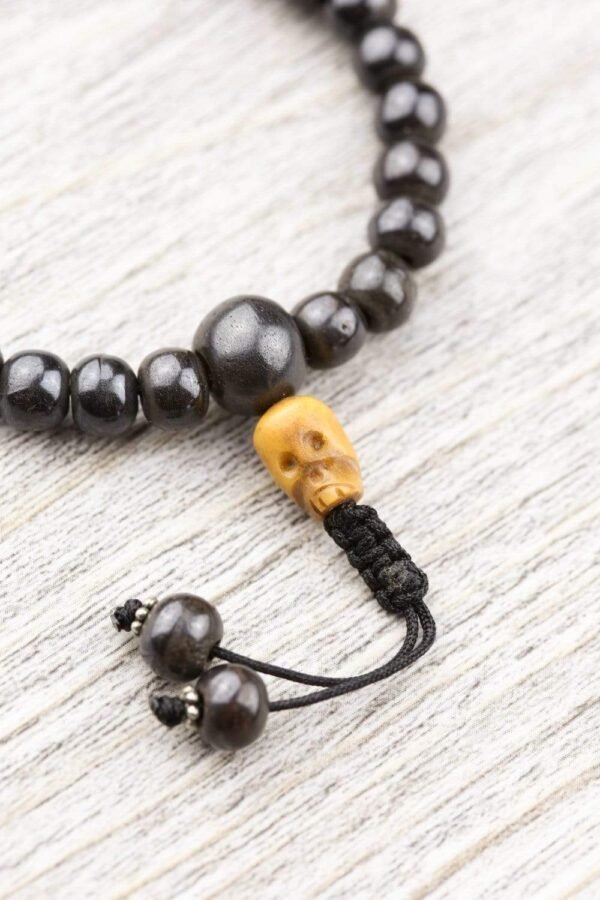 Bone and Skull Impermanence Wrist Mala - Image 2